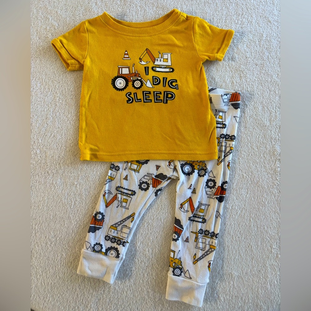 old navy toddler construction pajamas